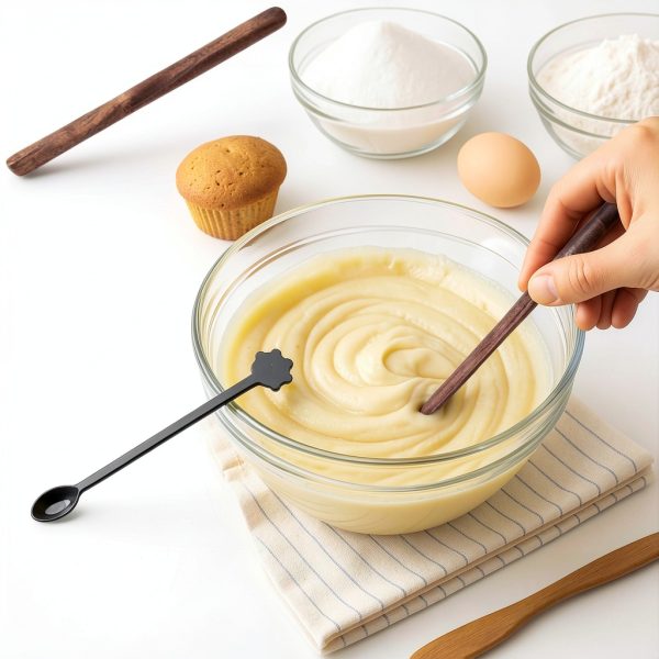 Tienyuu Acacia Wood Mixing Paddles Durable Stirring Sticks-3