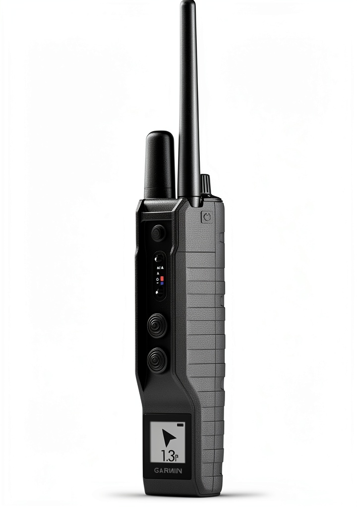 Garmin PRO 550 Plus handheld GPS tracker displaying directional tracking on a black background