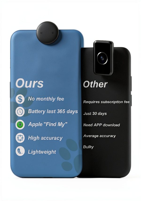 Vebiso Cat GPS Tracker Collar Waterproof Apple Find My-3