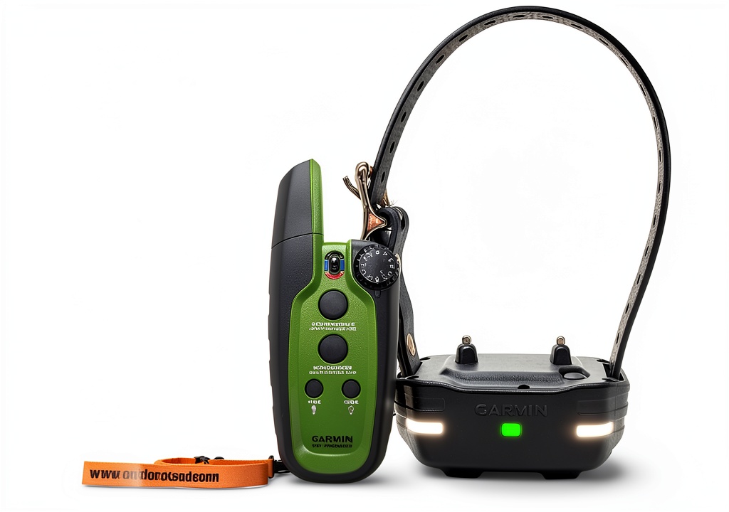 Garmin dog training collar in use during outdoor training
