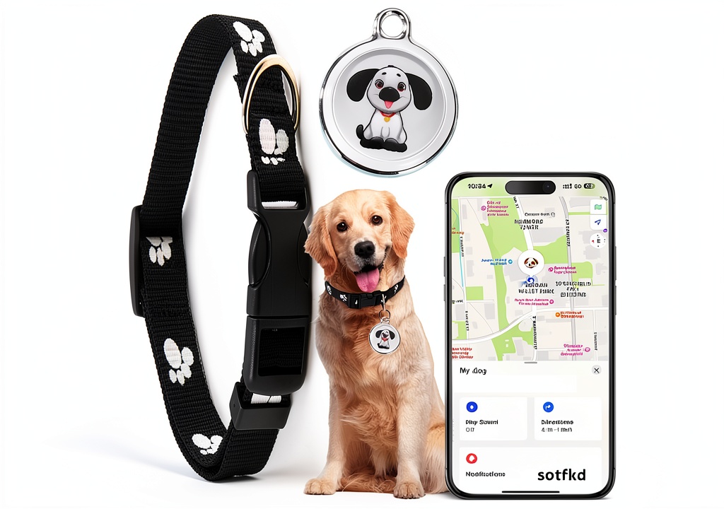 myTag pet tracker attached to a cat collar