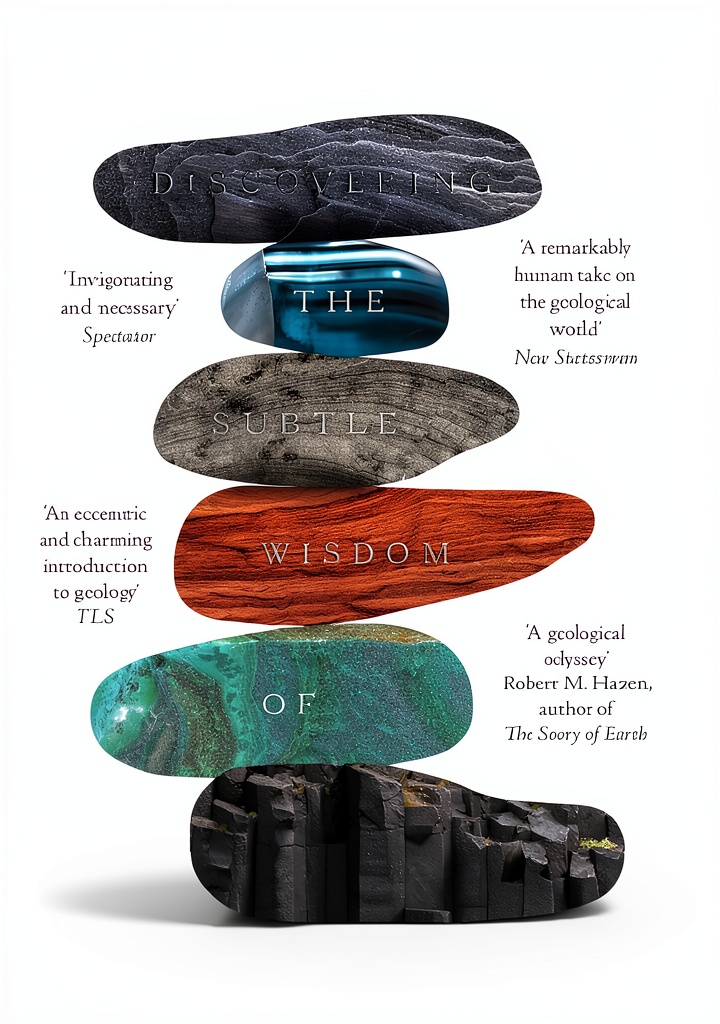 Geology book cover showing detailed earth science illustrations