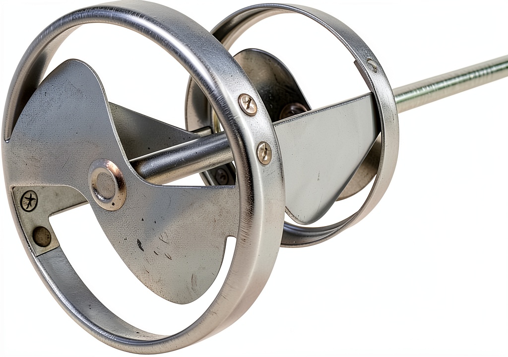 Jiffy Mixer blade in use on a construction site