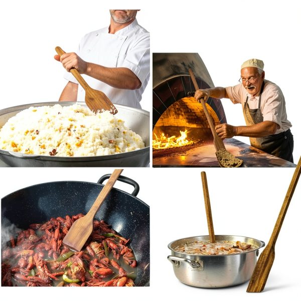 Timtin Acacia Mixing Paddle 36in Long for Chefs-4