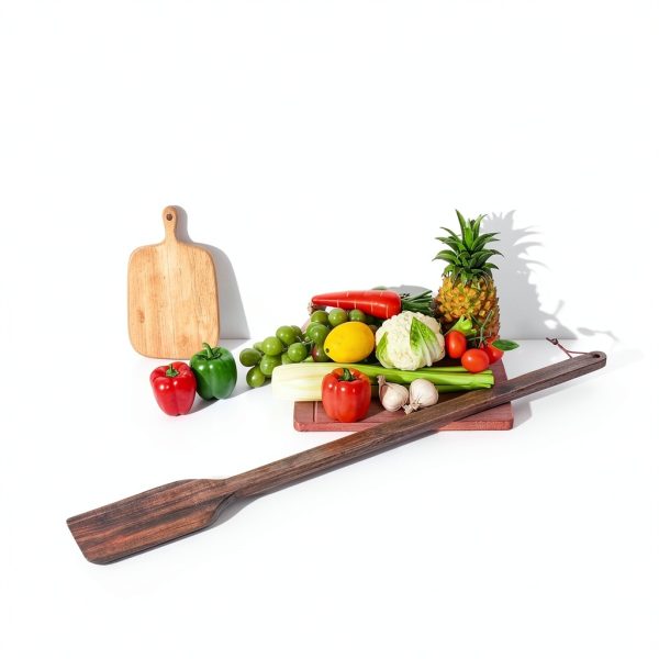 Timtin Acacia Mixing Paddle 36in Long for Chefs-5