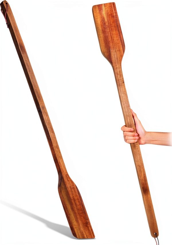 Timtin Acacia Mixing Paddle 36in Long for Chefs-0