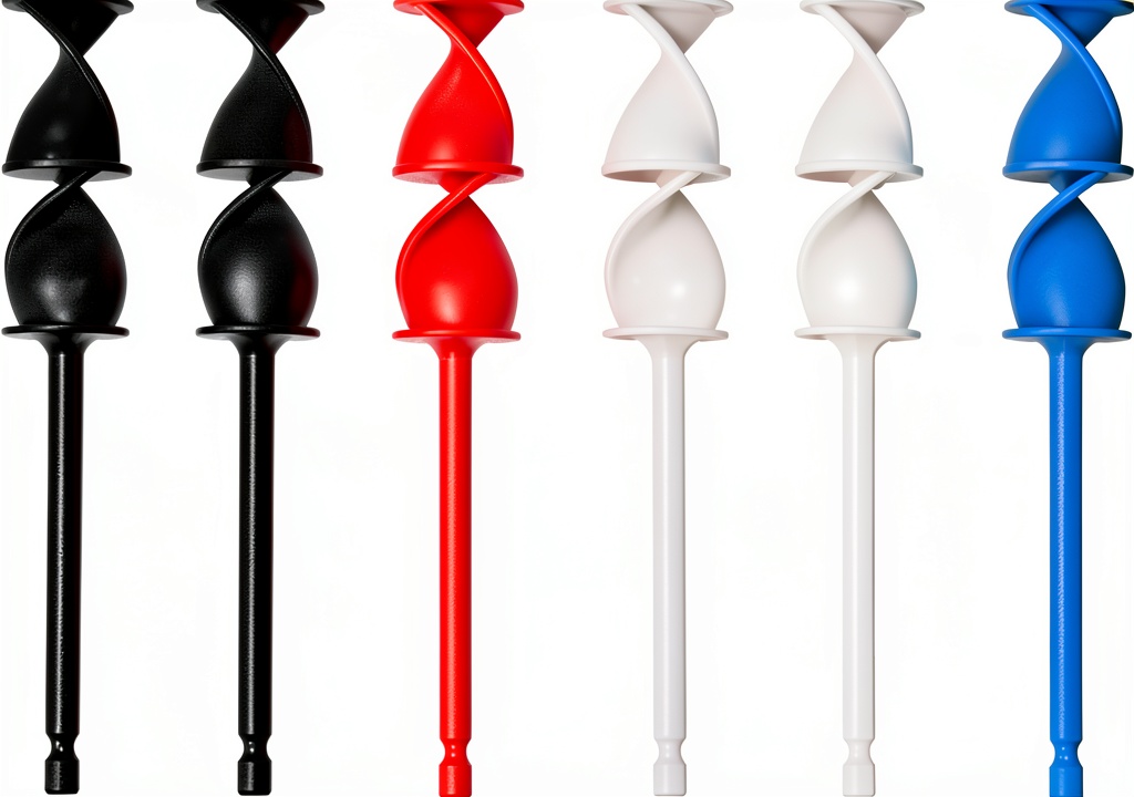 BOSOIRSOU resin stirrer paddles in use on a paint palette