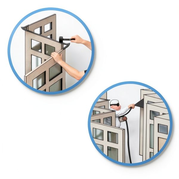 Advance Equipment Metal Door Painting Stand 4‑Piece Adjustable Holder-4