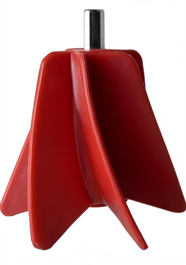 Teal Turtle 5 Gallon (14 Inch) Red Gloss Paint Mixer Hex Steel Shaft-4