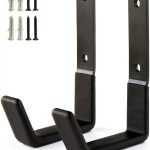 Heavy Duty Wall Mount Hooks SINCHEEWAY Steel U‑Hook Small Black 2‑Pack-0