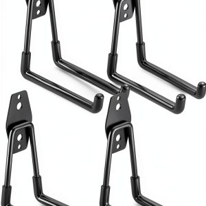 Heavy Duty Garage Hooks HUPBIPY 4-Pack 5.1" U Shaped Rust Resistant-0