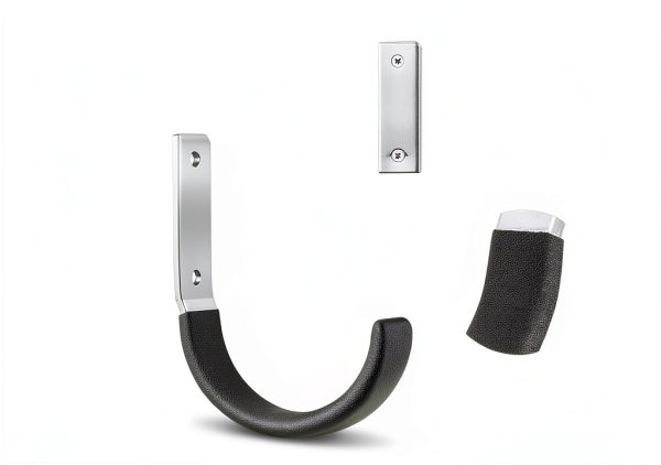 Heavy Duty Steel Garage Hooks GeeWatom Black 2-Pack Wall Mount-2