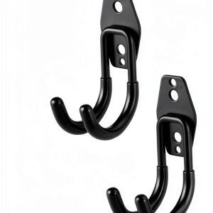 DJA 2PCS Wall Mounted Storage Hook – Steel Transparent Hooks-0