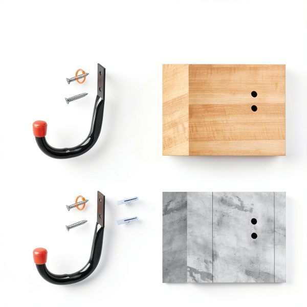 Heavy Duty Metal Wall Hooks by HORUSDY 6 Pack Black 4.72in x 3.5in-4