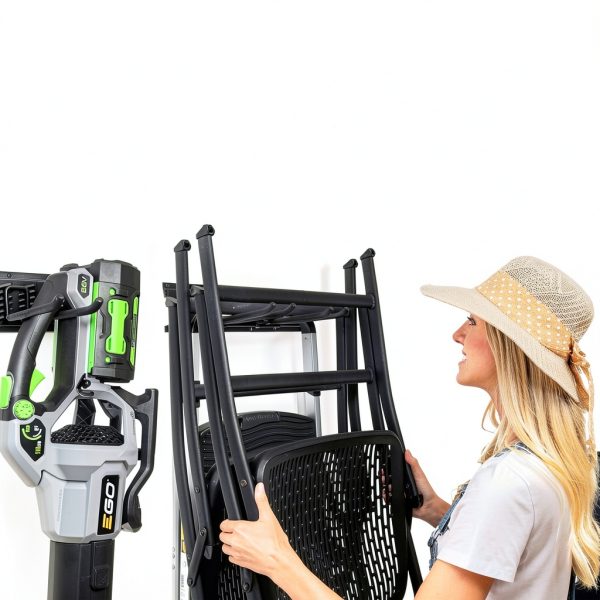 Garage Tool Organizer TIDYME 48in Wall Mount Rack with Hooks 300lb-2