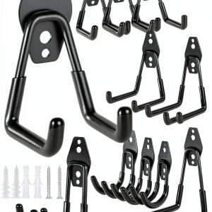 Garage Hooks PVZZRKL 18 Pack Heavy-Duty Anti Slip Hooks with Straps-0