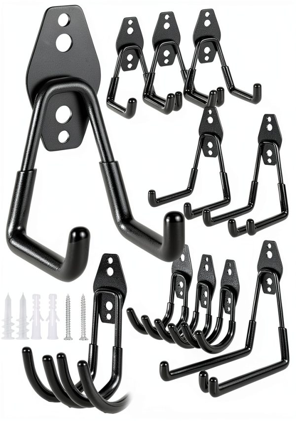 Garage Hooks PVZZRKL 18 Pack Heavy-Duty Anti Slip Hooks with Straps-0