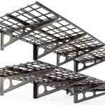 Garage Shelving FLEXIMOUNTS 2-Pack 2x6ft Black Shelf Sturdy Coated-0